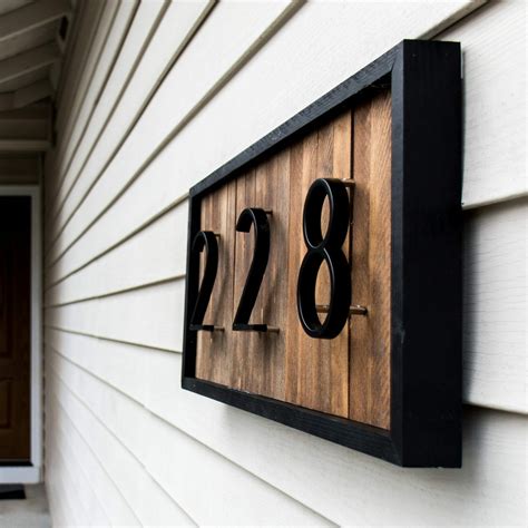 how to attach house numbers to metal siding|how to hang house numbers.